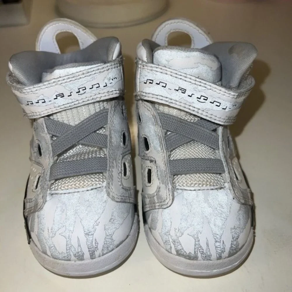 Nike Air Jordans Baby Toddler‎ Size 5C 428820-004 White Gray Black Rare!